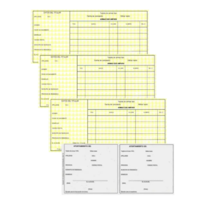 tarjetas registro armas